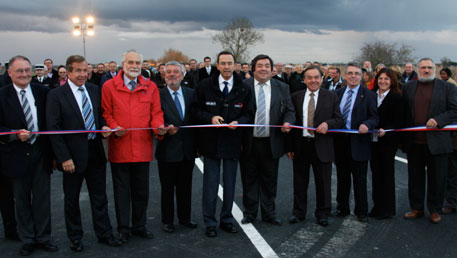 La voie nouvelle Moreilles- Puyravault- Le Pont du Brault inaugurée.